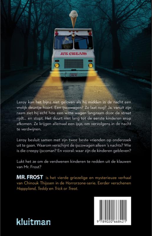 Achterkant van Mr. Frost