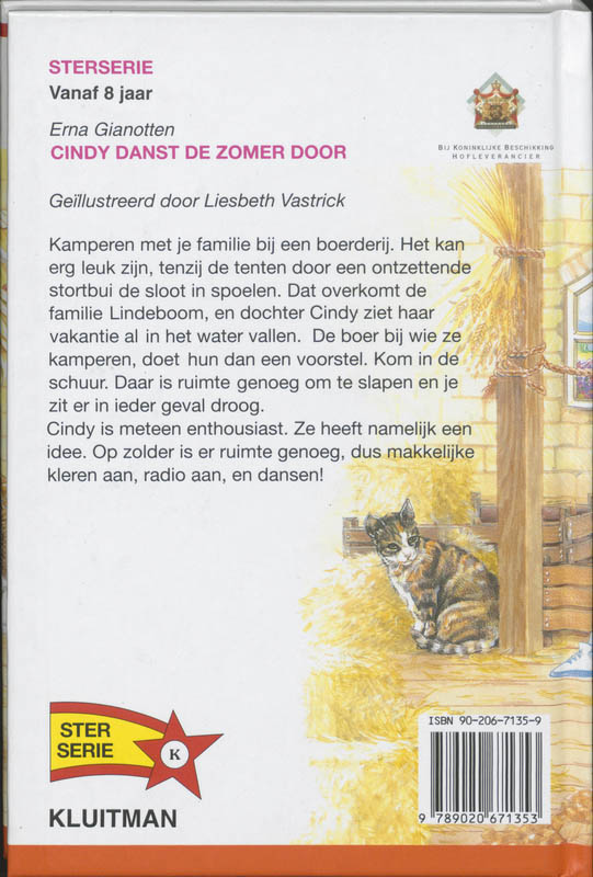 Achterkant van Cindy danst de zomer door