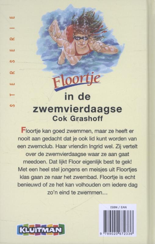 Achterkant van Floortje in de zwemvierdaagse