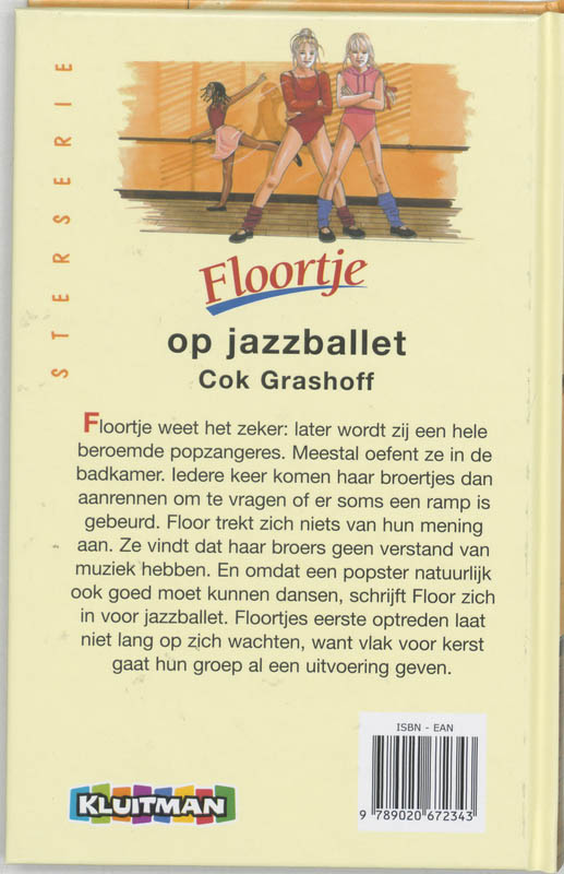 Achterkant van Floortje op jazzballet