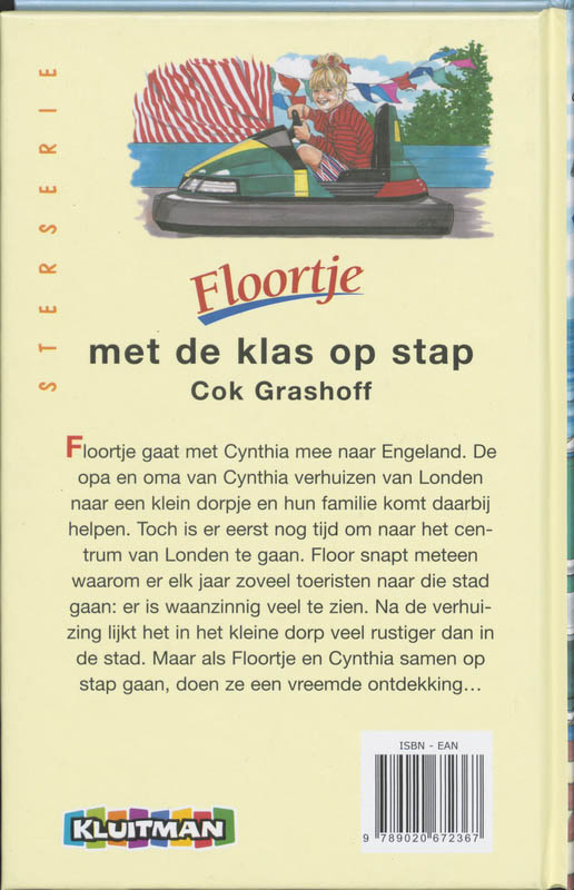 Achterkant van Floortje met de klas op stap