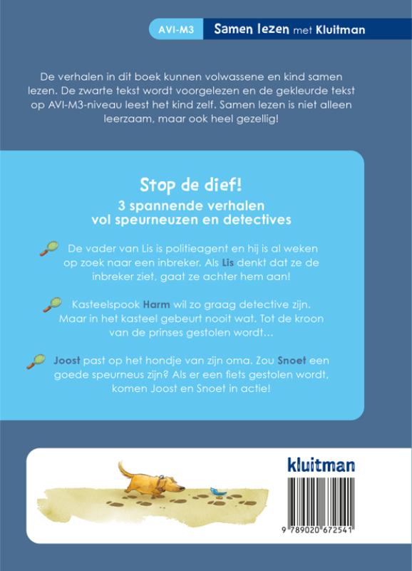 Achterkant van Stop de dief!