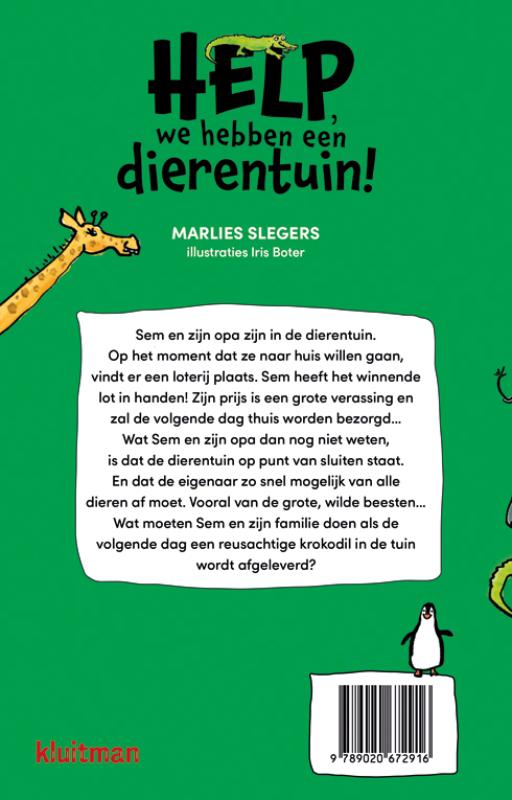 Achterkant van Een krokodil als hoofdprijs