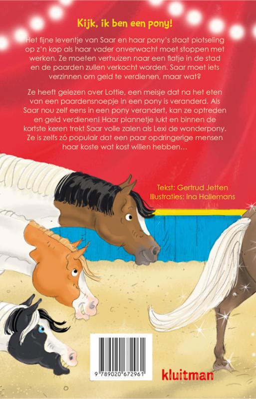 Achterkant van Kijk, ik ben een pony!