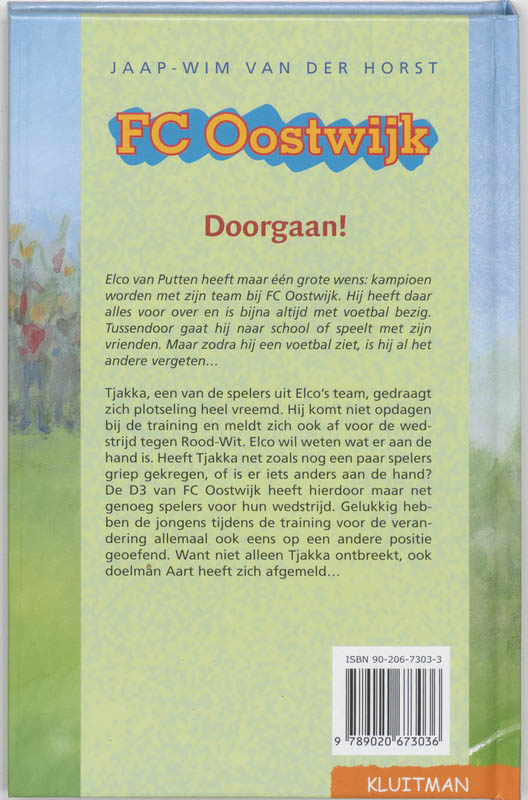 Achterkant van Doorgaan!