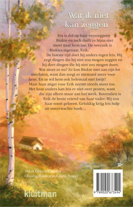 Achterkant van Wat ik niet kan zeggen