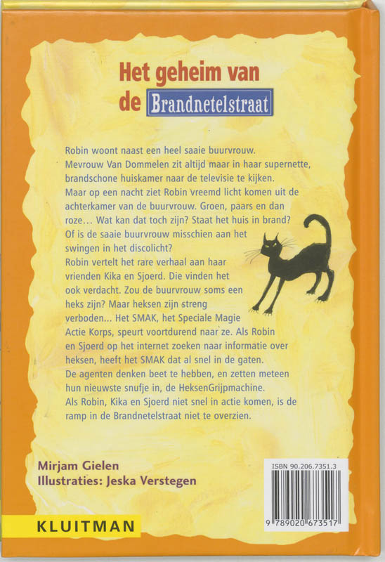 Achterkant van Het geheim van de Brandnetelstraat