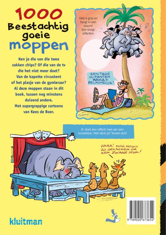 Achterkant van 1000 beestachtige goeie moppen
