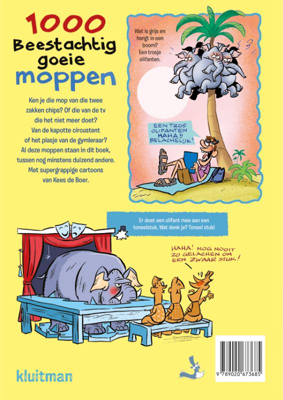 Achterkant van 1000 Beestachtig goeie moppen