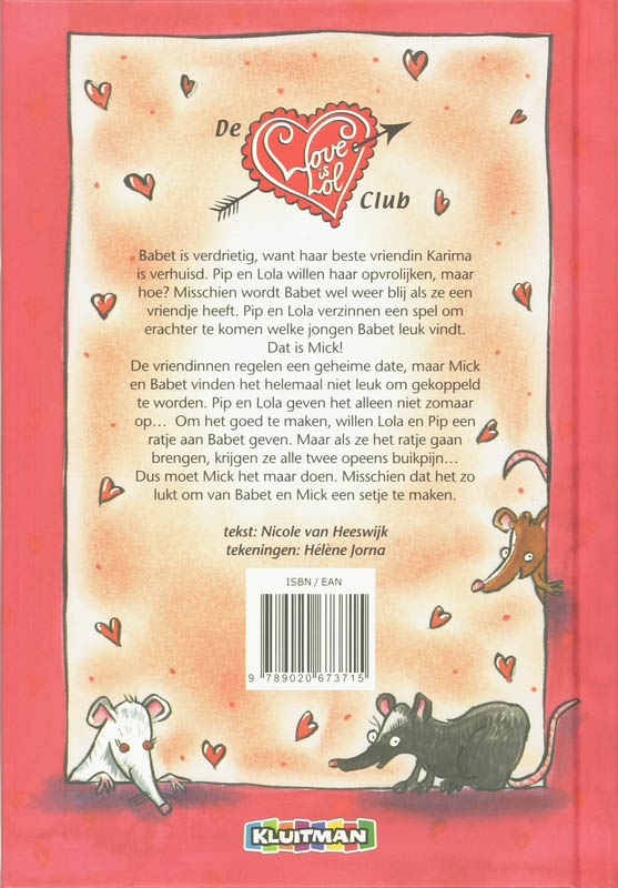 Achterkant van De love is lol club