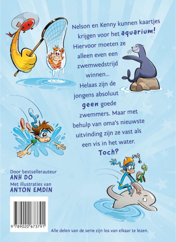 Achterkant van Als een vis in het water