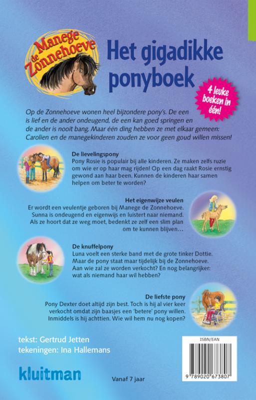 Achterkant van Het gigadikke ponyboek