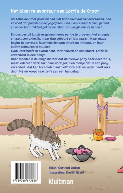 Achterkant van Help, ik ben een pony!