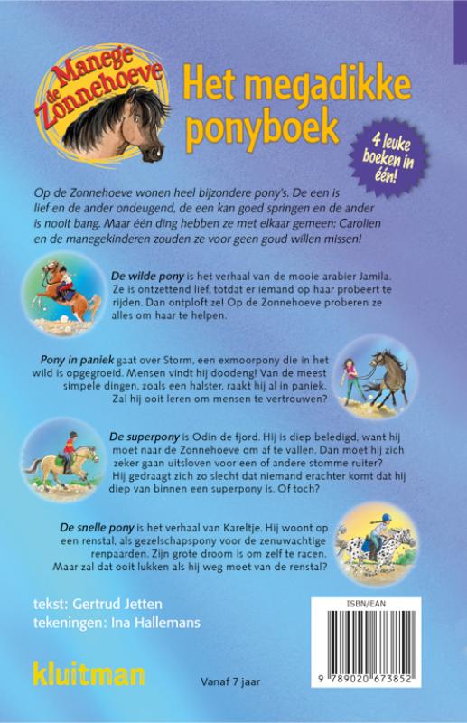 Achterkant van Het megadikke ponyboek