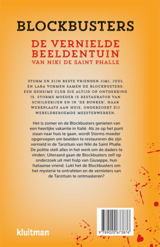 Achterkant van De vernielde beeldentuin van Niki de Saint Phalle