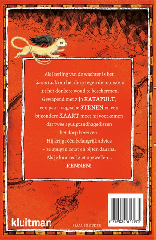 Achterkant van De spuugtandhagedis
