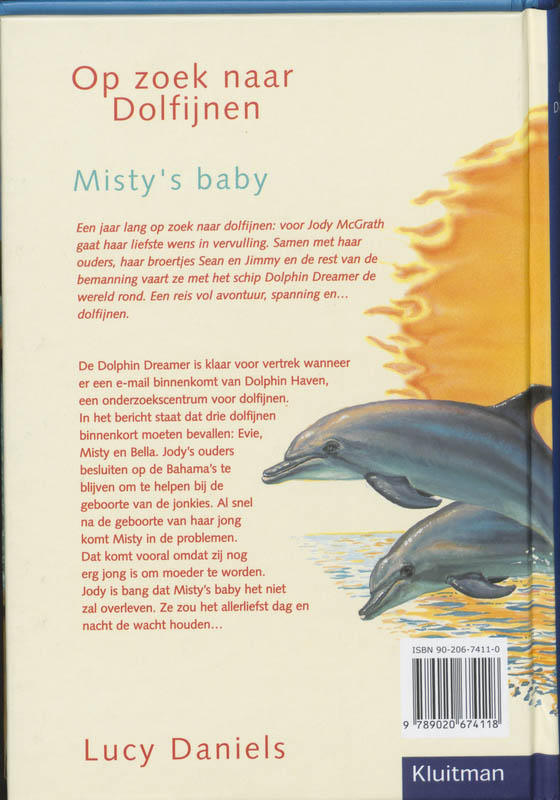 Achterkant van Misty's baby