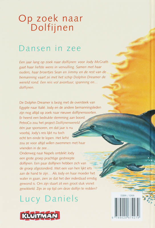Achterkant van Dansen in zee