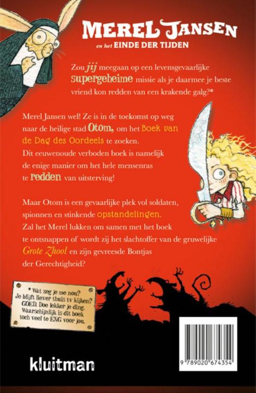 Achterkant van Merel Jansen en het einde der tijden