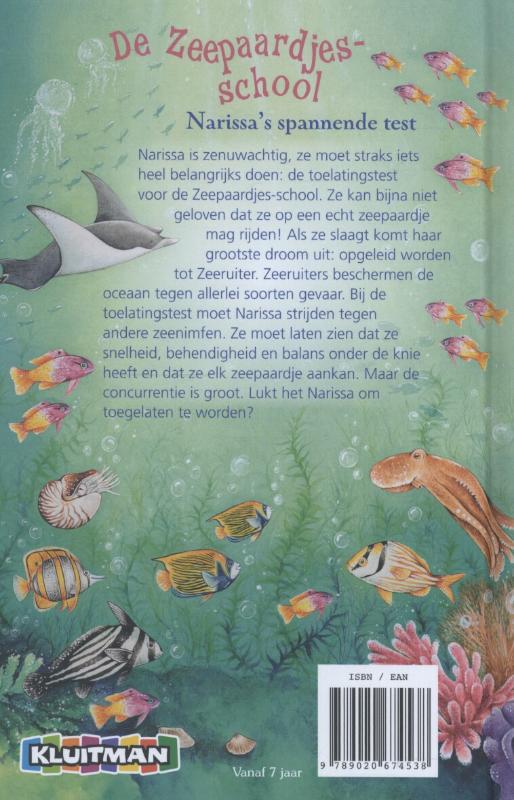 Achterkant van Narissa's spannende test