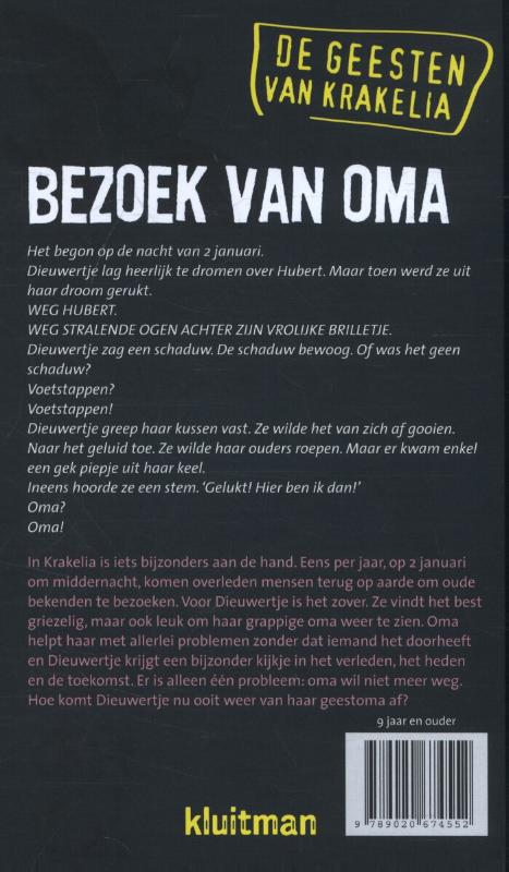 Achterkant van Bezoek van oma