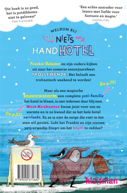 Achterkant van Het niets aan de hotel. Hier zijn heus geen yeti's!