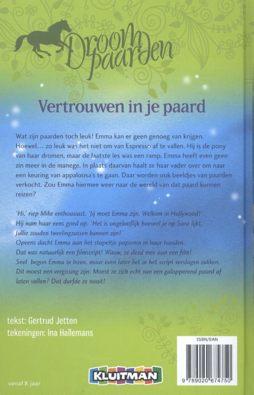 Achterkant van Vertrouwen in je paard
