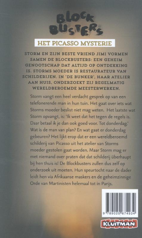 Achterkant van Het Picasso mysterie
