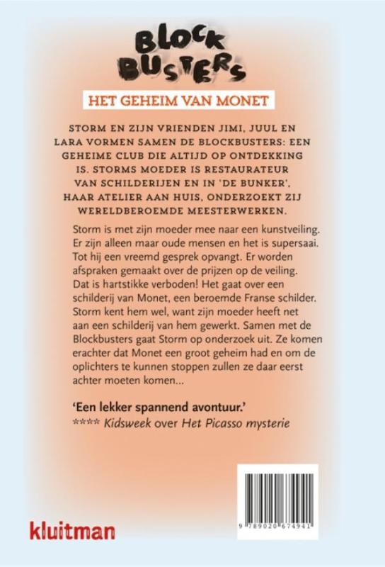 Achterkant van Het geheim van Monet
