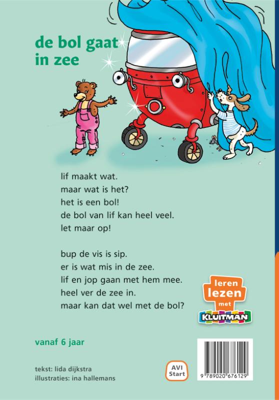 Achterkant van De bol gaat in zee