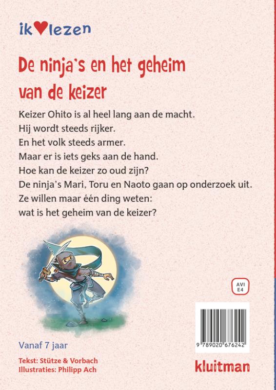 Achterkant van De ninja's en het geheim van de keizer