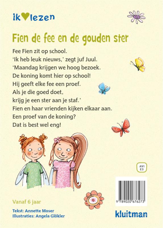 Achterkant van Fien de fee en de gouden ster
