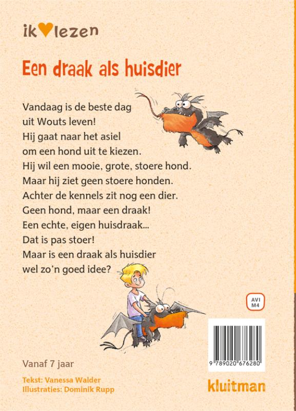 Achterkant van Een draak als huisdier