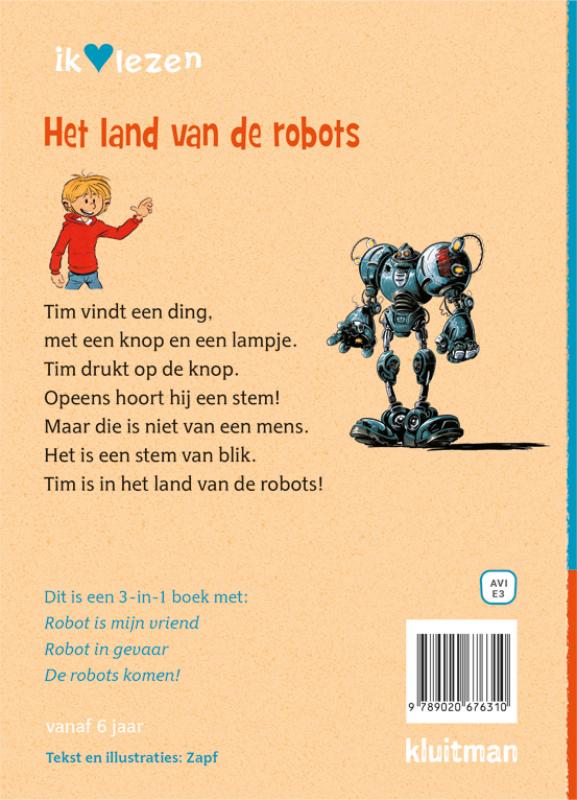Achterkant van Het land van de robots