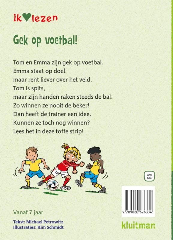 Achterkant van Gek op voetbal!
