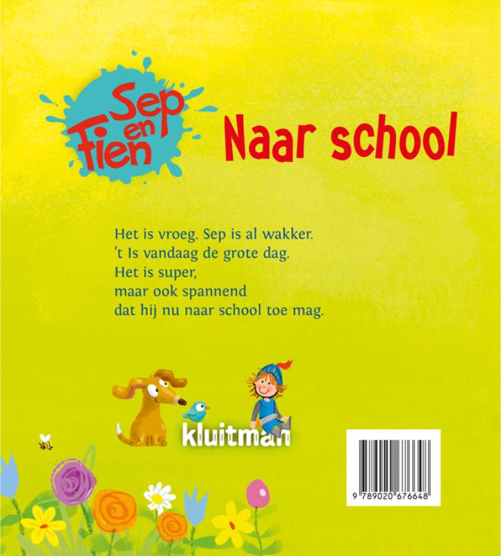 Achterkant van Sep en Fien naar school