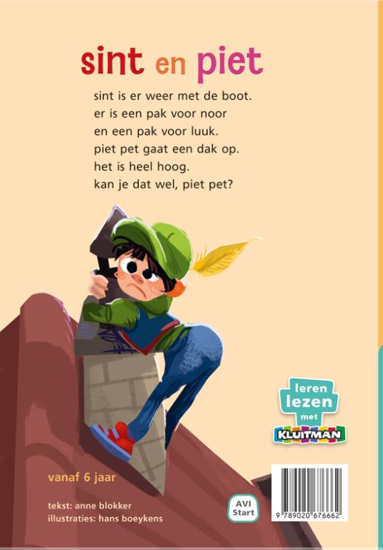 Achterkant van sint en piet