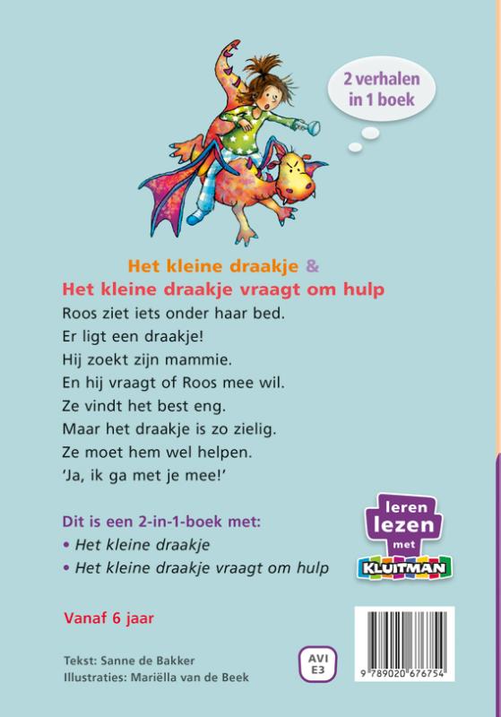 Achterkant van Het kleine draakje & Het kleine draakje vraagt om hulp