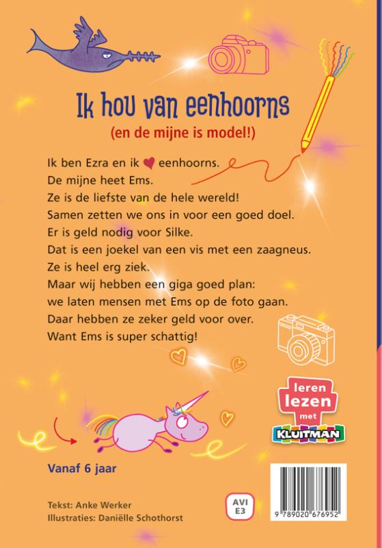 Achterkant van Ik hou van eenhoorns (en de mijne is model!)