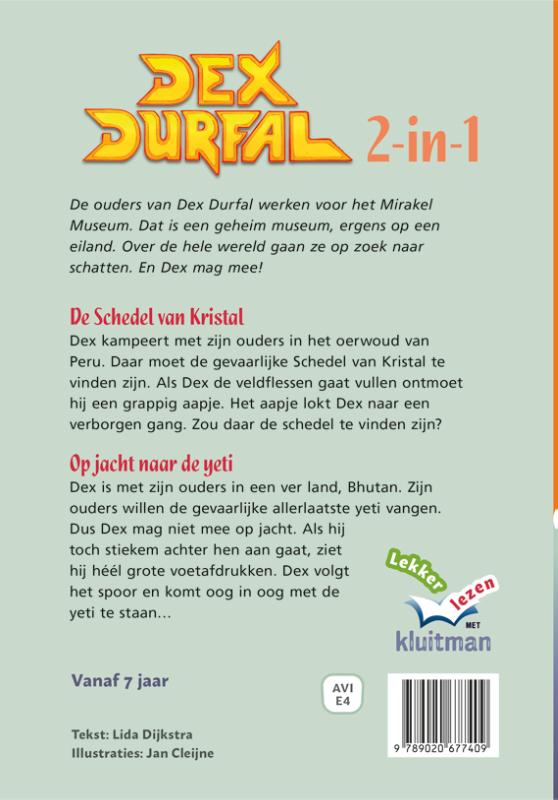 Achterkant van Dex Durfal