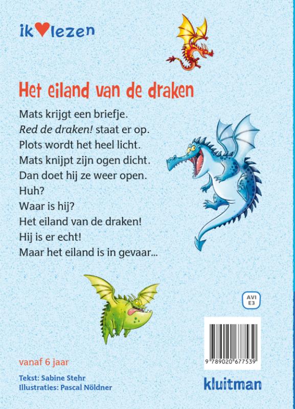 Achterkant van Het eiland van de draken