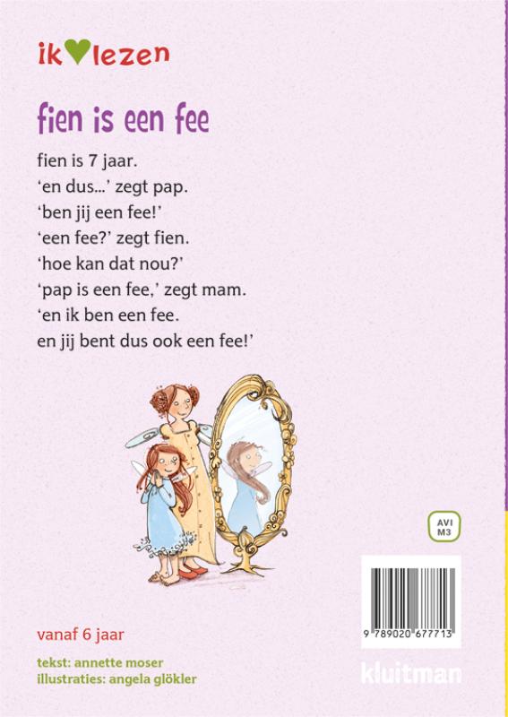 Achterkant van fien is een Fee