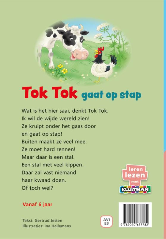 Achterkant van Tok Tok gaat op stap