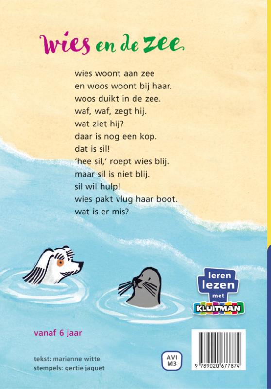 Achterkant van wies en de zee