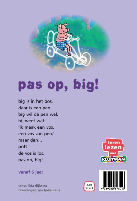 Achterkant van Pas op, big!