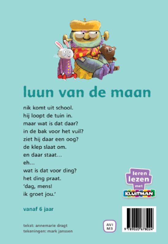 Achterkant van Luun van de maan
