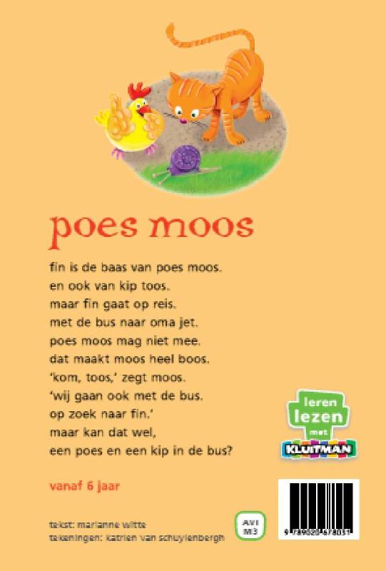 Achterkant van Poes Moos