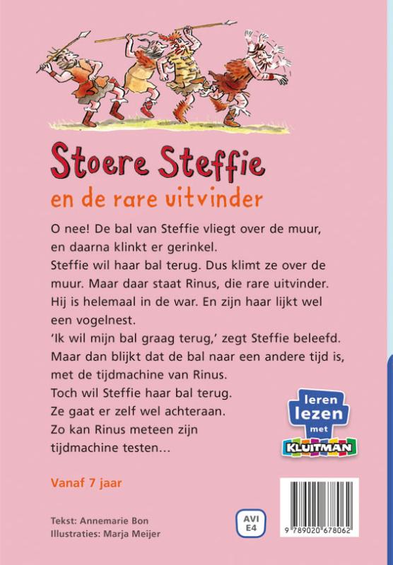 Achterkant van Stoere Steffie en de rare uitvinder