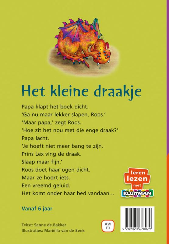 Achterkant van Het kleine draakje