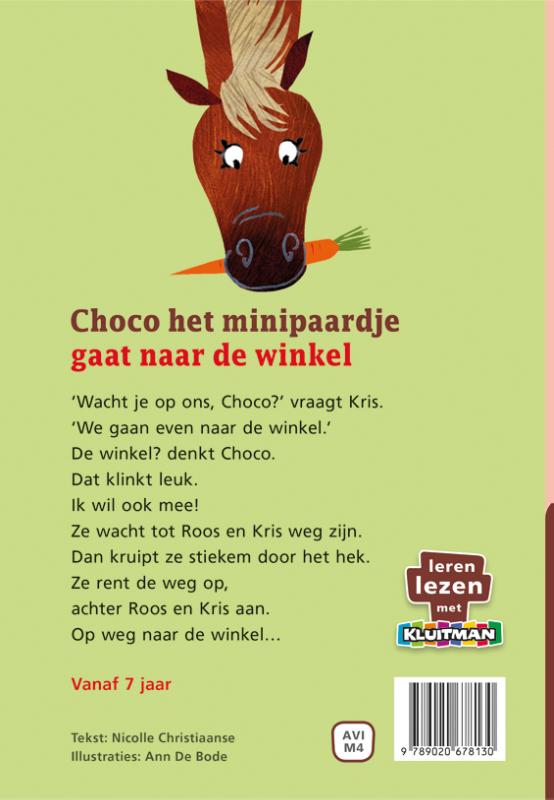 Achterkant van Choco gaat naar de winkel